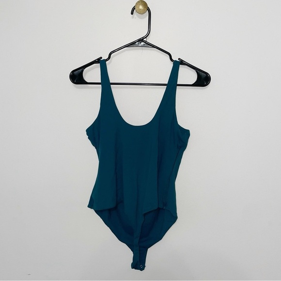 SKIMS fits everybody square neck bodysuit sleeveless like new htf color teal 3X - Picture 5 of 7